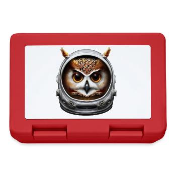 Astronaut Owl - Lunchbox - red - Front