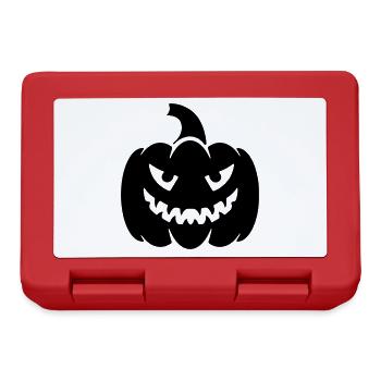 Pumpkin Halloween head / pumpkin halloween head - Lunchbox - red - Front