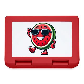 Coole Melone Wassermelone Frucht Sommer Sonnenbril - Brotdose - Rot - Vorne