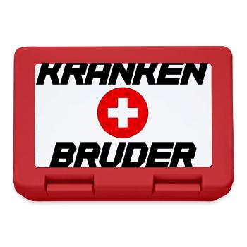 Krankenbruder Krankenpfleger Pfleger - Brotdose - Rot - Vorne