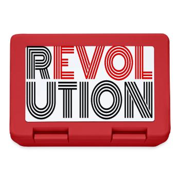 Revolution Wiederstand Antifa Demonstration Demo - Brotdose - Rot - Vorne