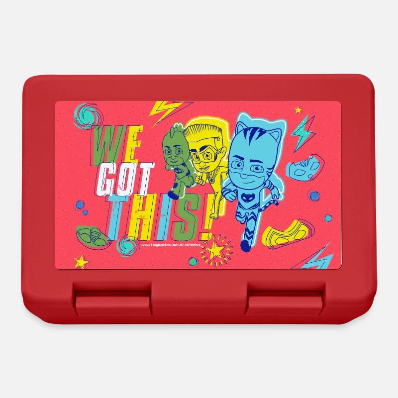 PJ Masks Catboy, Gekko e Newton Star Abbiamo questo - Lunch box - rosso