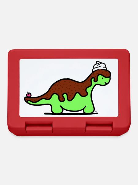 Dino - Boîte à goûter - rouge