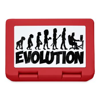 Computer Nerd Evolution - Brotdose - Rot - Vorne