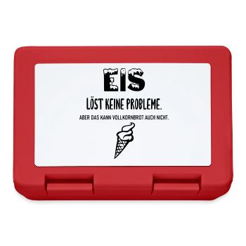 Eis löst keine Probleme - Brotdose - Rot - Vorne