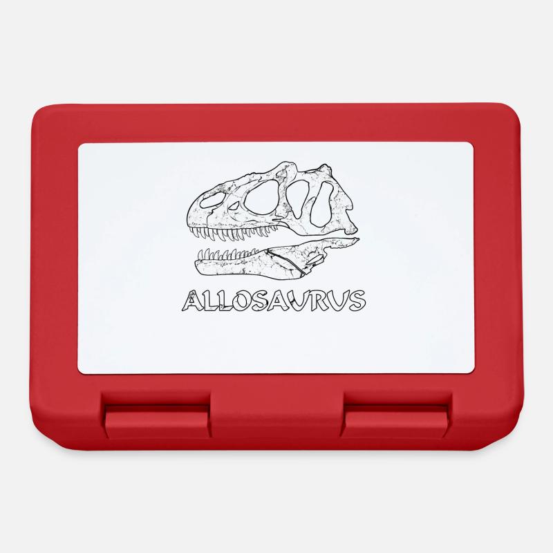 Allosaurus Fossil - Boîte à goûter - rouge