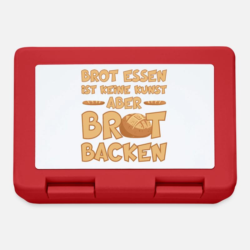 BROT BACKEN IST EINE KUNST - Brotdose - Rot