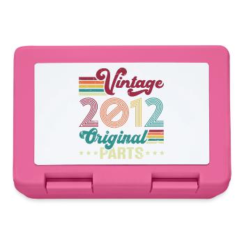 Vintage 2012 Original, Cadeau D'anniversaire - Boîte à goûter - rose - Devant