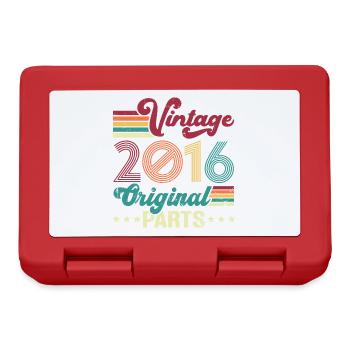 Vintage 2016 Original, Cadeau D'anniversaire - Boîte à goûter - rouge - Devant