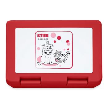Zodiac sign Taurus - Lunchbox - red - Front