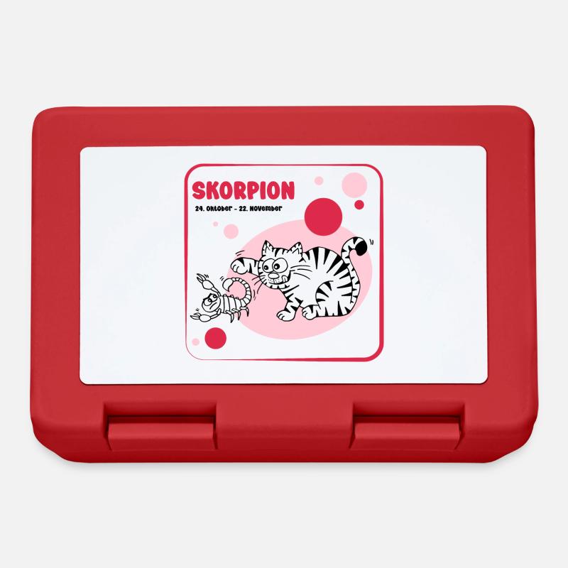 Zodiac sign Scorpio - Lunchbox - red