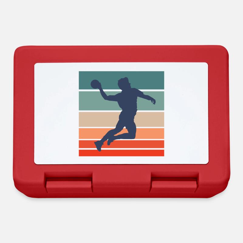 handball handball - Boîte à goûter - rouge