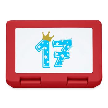 17 Krone 17th birthday 17 years - Lunchbox - red - Front