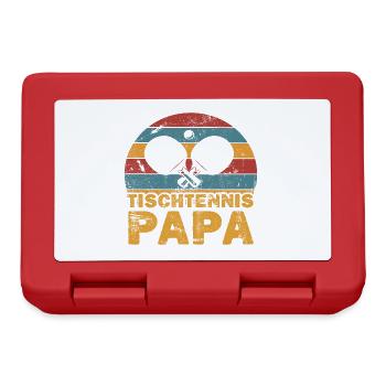 Tischtennis Papa Tischtennisspieler Vater Spruch - Brotdose - Rot - Vorne