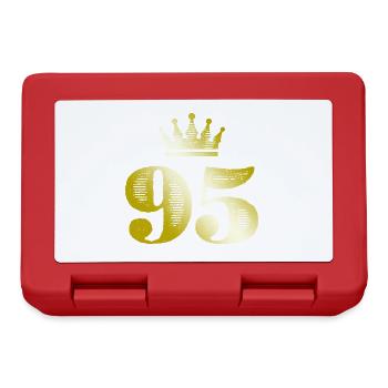 95 Numéro Couronne Or - Boîte à goûter - rouge - Devant