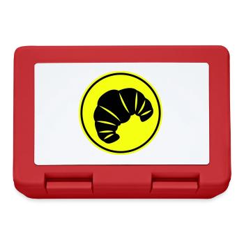 Croissant Symbol - Brotdose - Rot - Vorne