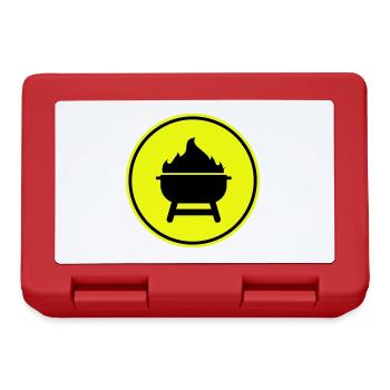 Grill icon - Lunchbox - red - Front