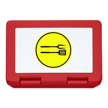 Grill tongs Grill Symbol - Lunchbox - red - Front