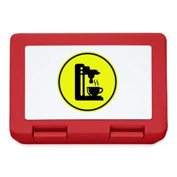 Symbole de machine à café - Boîte à goûter - rouge - Devant