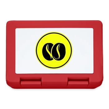 Symbole du grain de café - Boîte à goûter - rouge - Devant