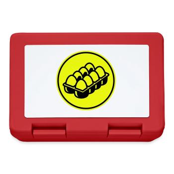 Eier symbol - Brotdose - Rot - Vorne