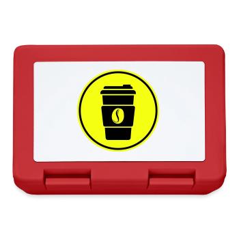 Coffee Symbol - Lunchbox - red - Front