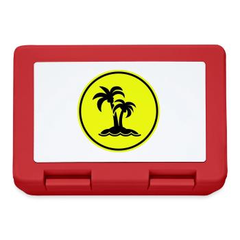 palm island symbol - Lunchbox - red - Front
