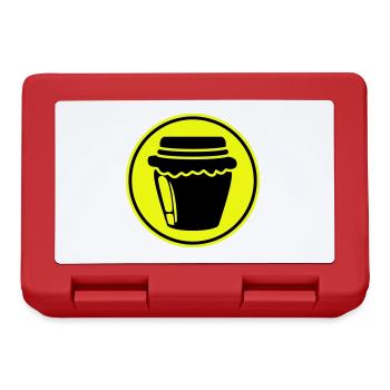 Abeille symbole miel - Boîte à goûter - rouge - Devant
