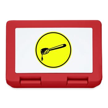 Symbole de ciseau en bâton apiculteur - Boîte à goûter - rouge - Devant