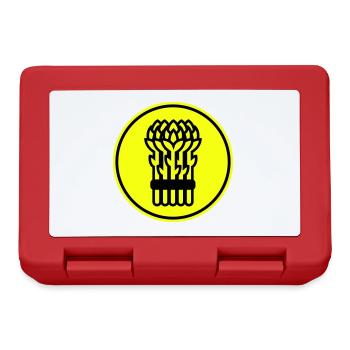 Spargel icon kreis - Brotdose - Rot - Vorne