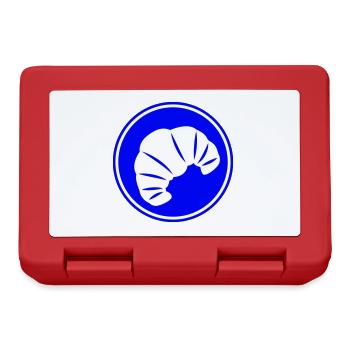 Croissant Symbol - Brotdose - Rot - Vorne