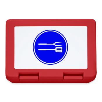 Grill tongs Grill Symbol - Lunchbox - red - Front