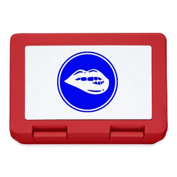 Lippen symbol - Brotdose - Rot - Vorne