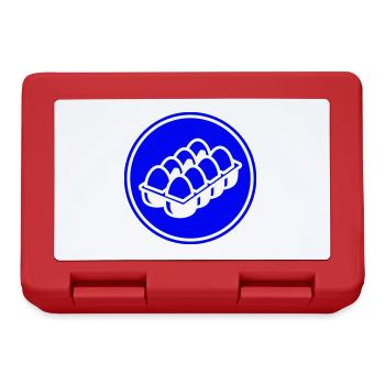 Eier symbol - Brotdose - Rot - Vorne