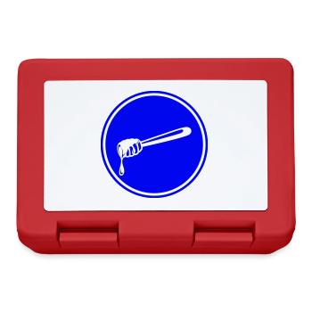 Stick chisel symbol beekeeper - Lunchbox - red - Front