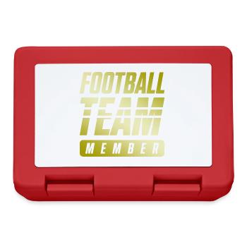 Équipe de football - Boîte à goûter - rouge - Devant