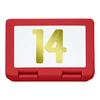 Maillot 14 Numéro - Boîte à goûter - rouge - Devant