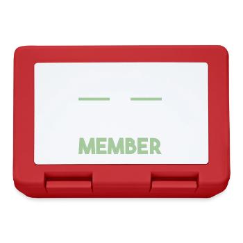 Darts Team - Brotdose - Rot - Vorne