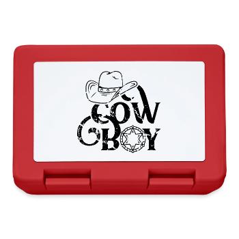 Cowboy Pferde Cowboys Country Lasso - Brotdose - Rot - Vorne