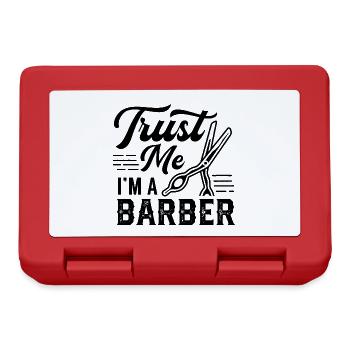 Fais-moi confiance Je suis Barbier Barbier Barber - Boîte à goûter - rouge - Devant