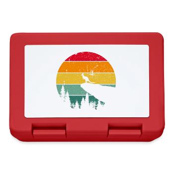 Vintage Retro Kangaroo Australia Gift - Lunchbox - red - Front