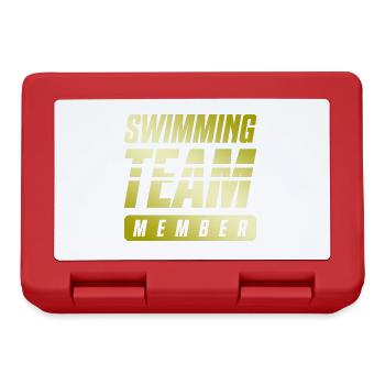 Équipe de natation - Boîte à goûter - rouge - Devant