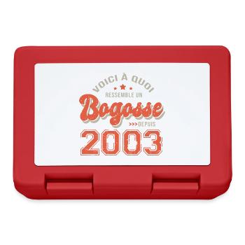 2003 anniversaire bogosse cadeau drole 20 ans - Boîte à goûter - rouge - Devant