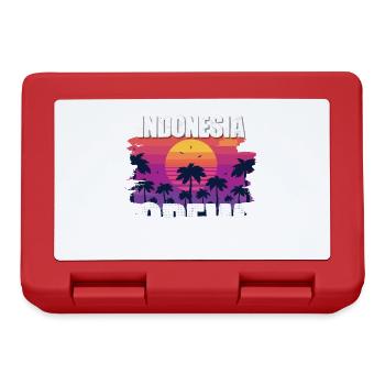 Indonesia Urlaub - Brotdose - Rot - Vorne