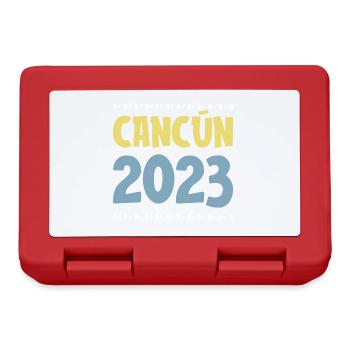 Cancun 2023 - Boîte à goûter - rouge - Devant