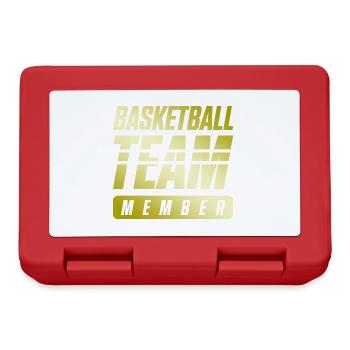 Équipe de basket-ball - Boîte à goûter - rouge - Devant