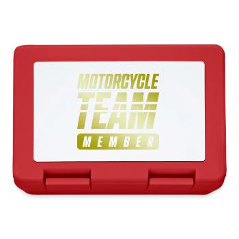 Motorcycle Team - Brotdose - Rot - Vorne