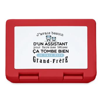 Bientot Grand-Frêre Bétise - Boîte à goûter - rouge - Devant