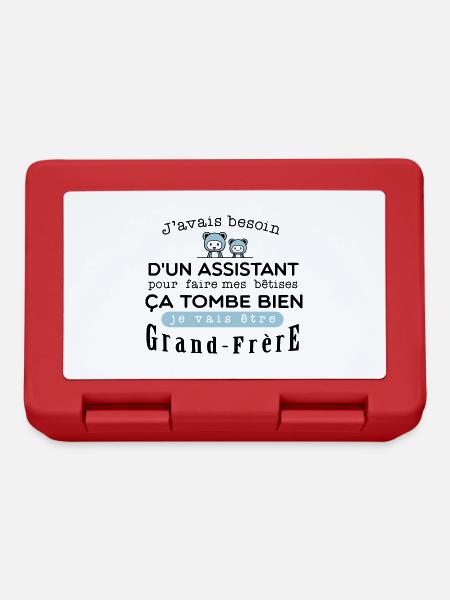 Bientot Grand-Frêre Bétise - Boîte à goûter - rouge