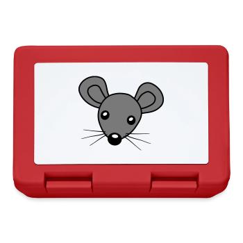 Maus Kopf Clipart - Brotdose - Rot - Vorne